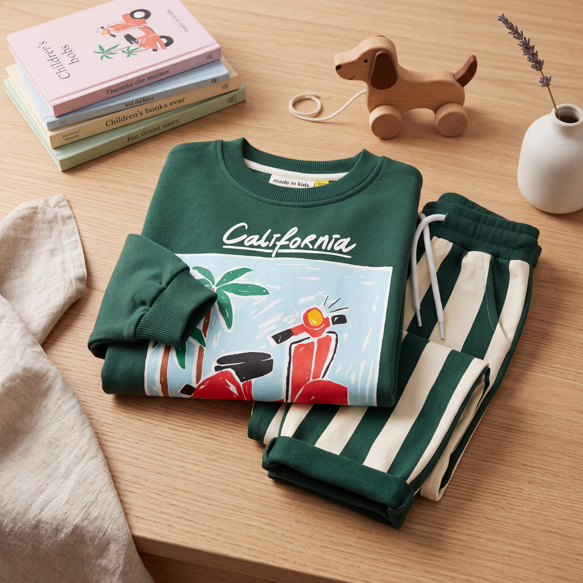 California Vespa Çocuk 2’li Sweatshirt Takım