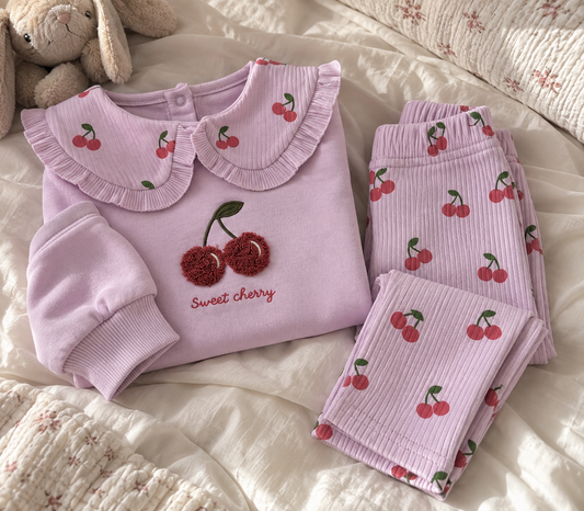 Sweet Cherry Kız Bebek 2 Parça Takım