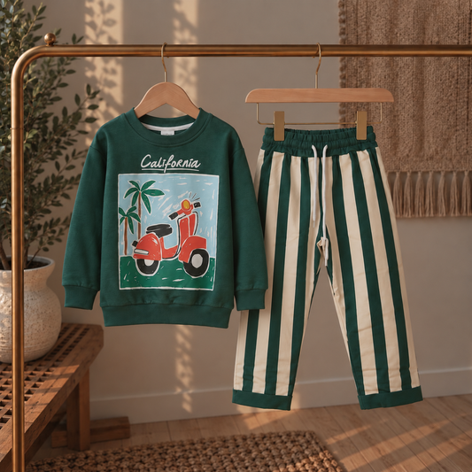 California Vespa Çocuk 2’li Sweatshirt Takım