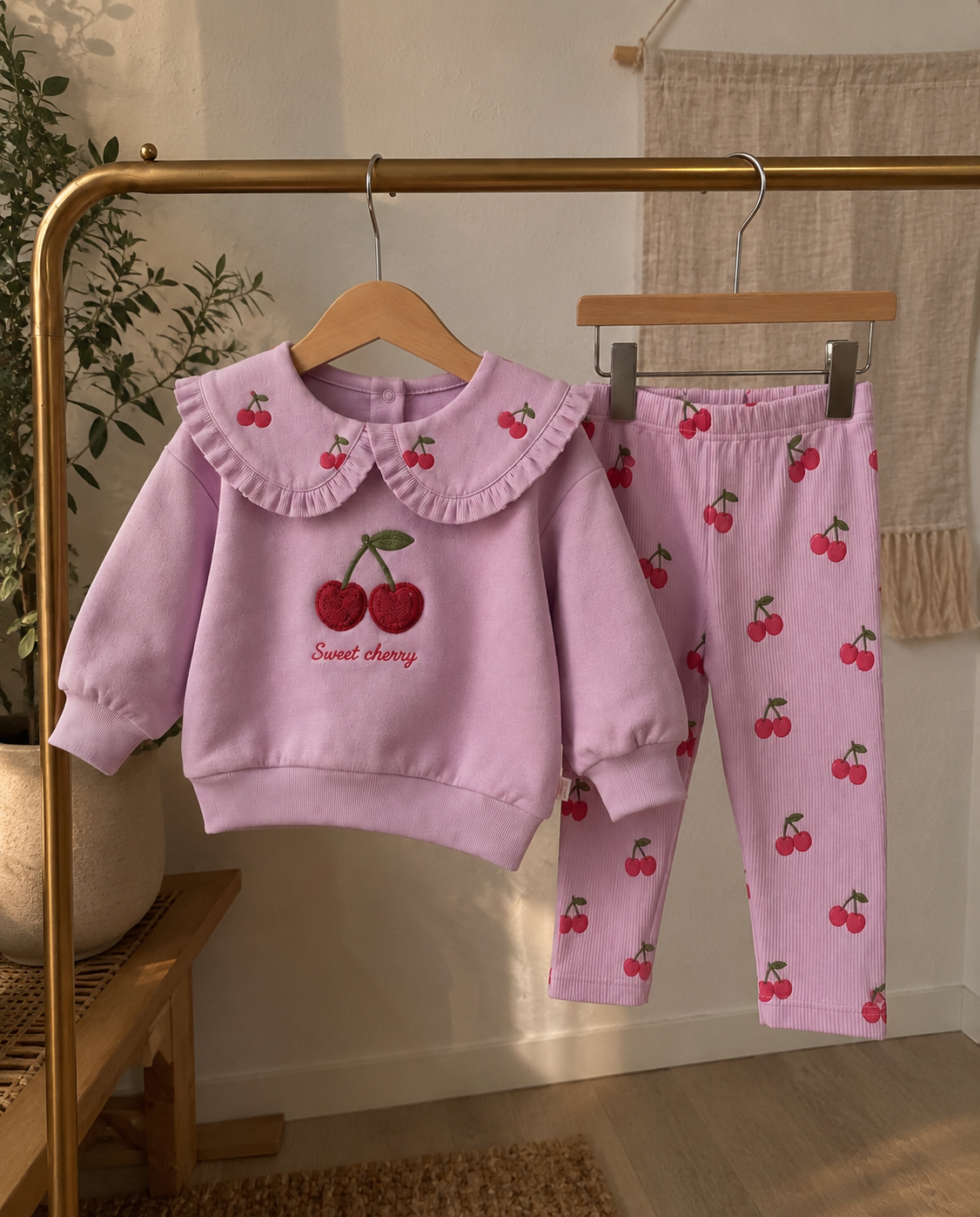 Sweet Cherry Kız Bebek 2 Parça Takım