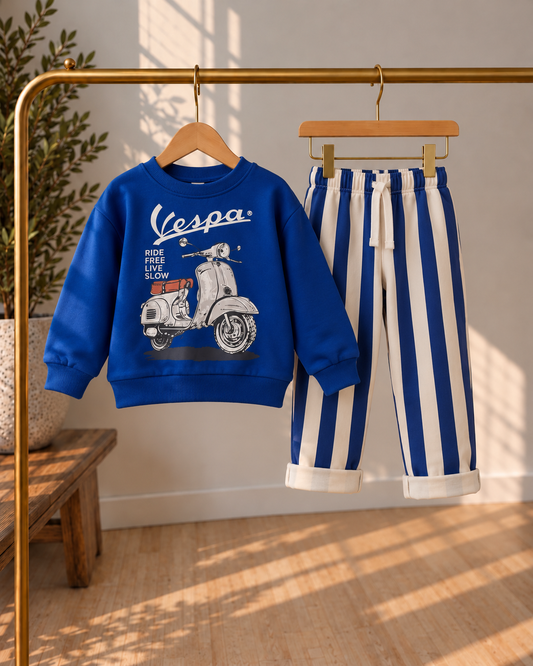 Vespa Baskılı Çocuk 2’li Takım